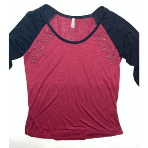 Vanity Maroon top Size: L